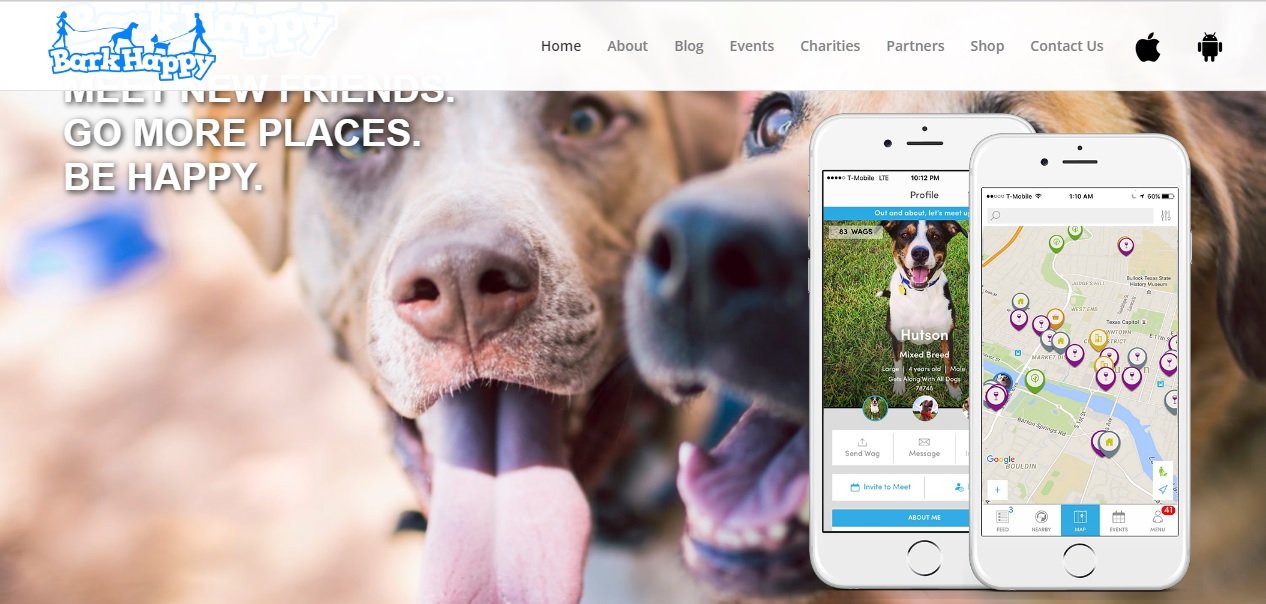 BarkHappy homepage